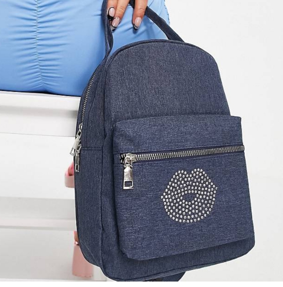 New CANVAS  mini backpack by Daisy Street #A180 - Picture 4 of 13